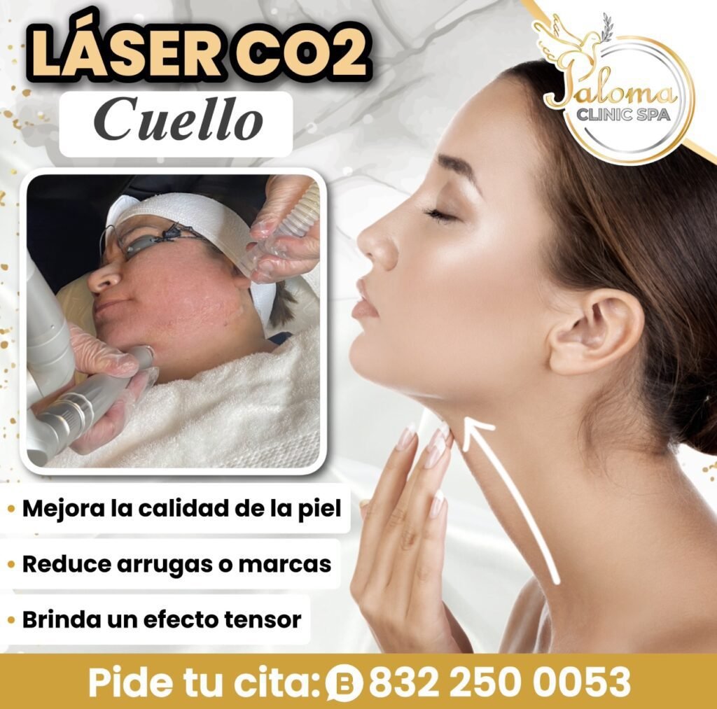 rejuvenecimiento con láser CO2 en cuello