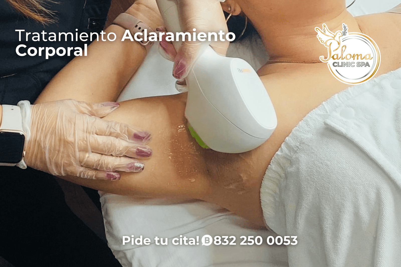 Aclaramiento con láser y peeling para reducir manchas oscuras