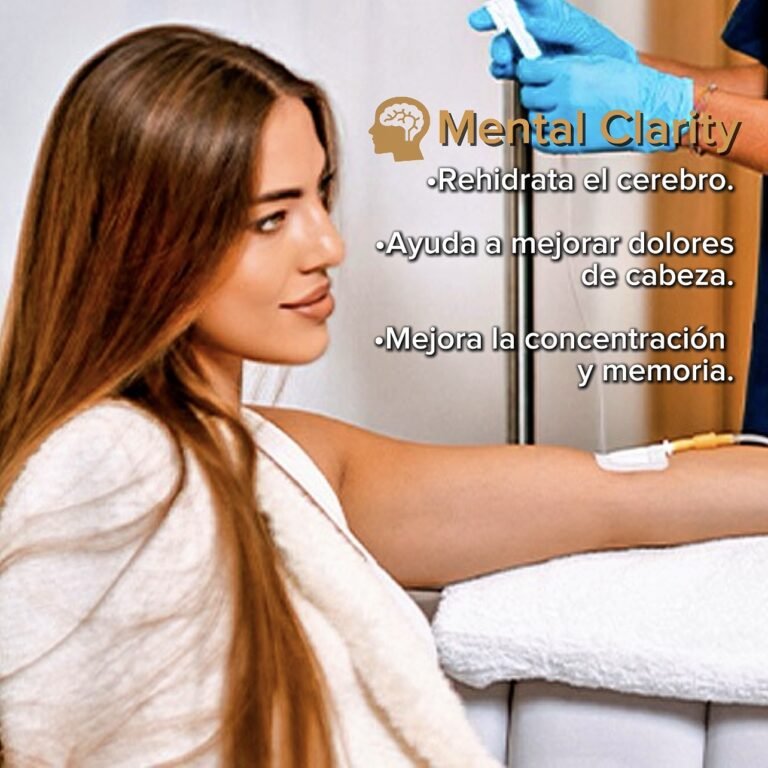Terapia IV para claridad mental y concentración en Texas