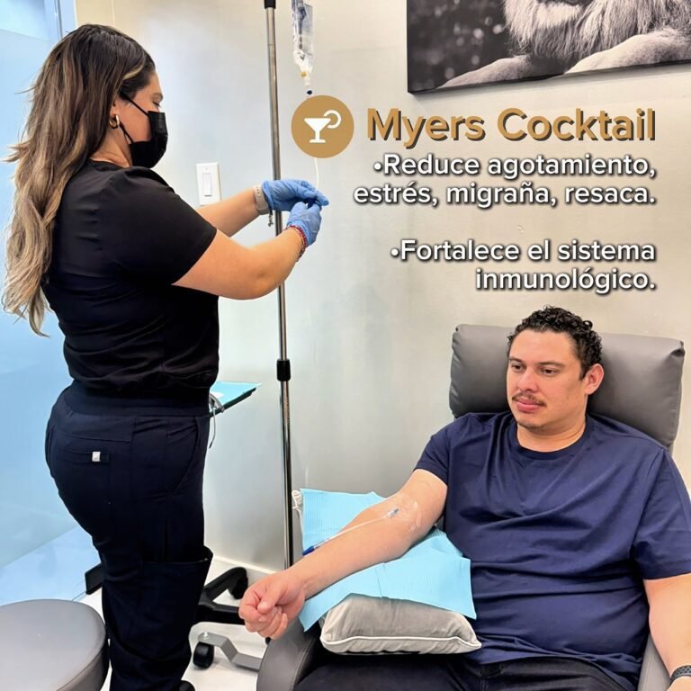 Terapia IV Myers Cocktail para inmunidad y energía en Texas